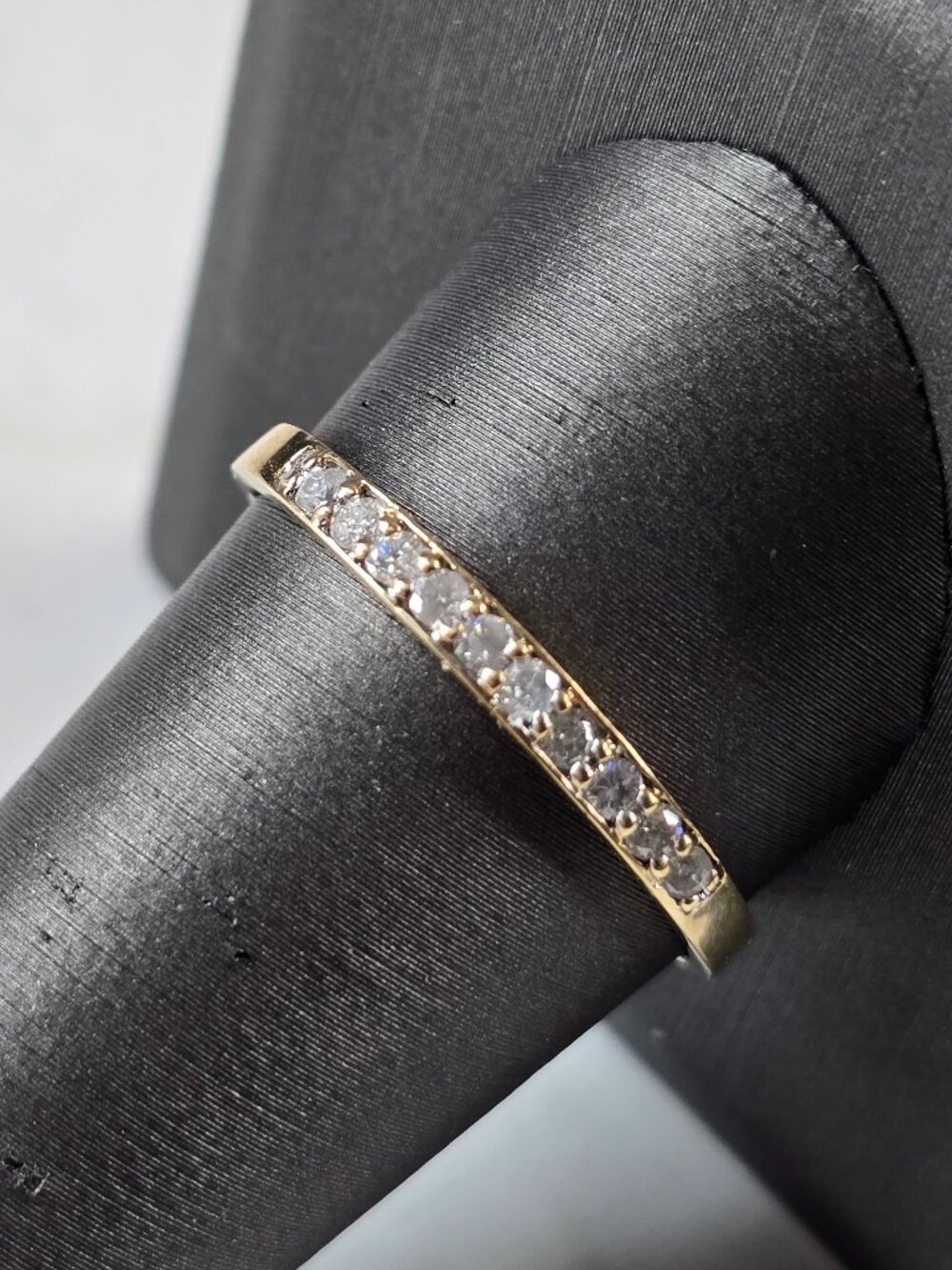 Womens Vintage Estate 10k Yellow Gold Diamond Ring 1.8g #E7242